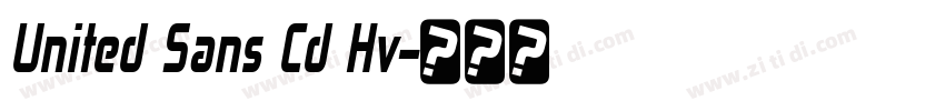 United Sans Cd Hv字体转换